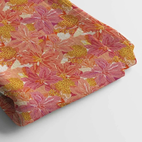 Arihant Creations Rayon Digital Print Fabric  | 44 Width, Poly Blend, Unstitched - Rayon