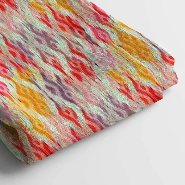 Arihant Creations Rayon Digital Print Fabric, 44 Inches Width, Soft, Lightweight, Durable - Rayon