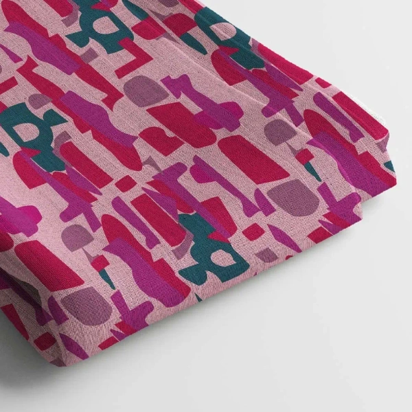 Arihant Creations Poly Rayon Digital Printed Fabric, Soft Fabric, , Durable, 44 Inches Width - Rayon