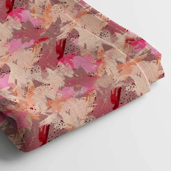 Arihant Creations Rayon Digital Print Fabric 2.5 MTR | 44 Width, Poly Blend, Unstitched - Rayon 2.5 MTR