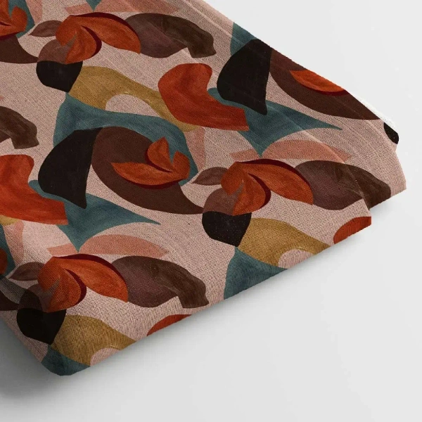 Arihant Creations Poly Rayon Digital Printed Fabric, Soft Fabric, , Durable, 44 Inches Width - Rayon