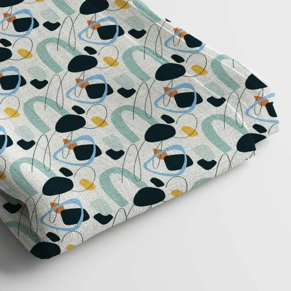 Arihant Creations Poly Rayon Digital Printed Fabric, Soft Fabric, , Durable, 44 Inches Width - Rayon
