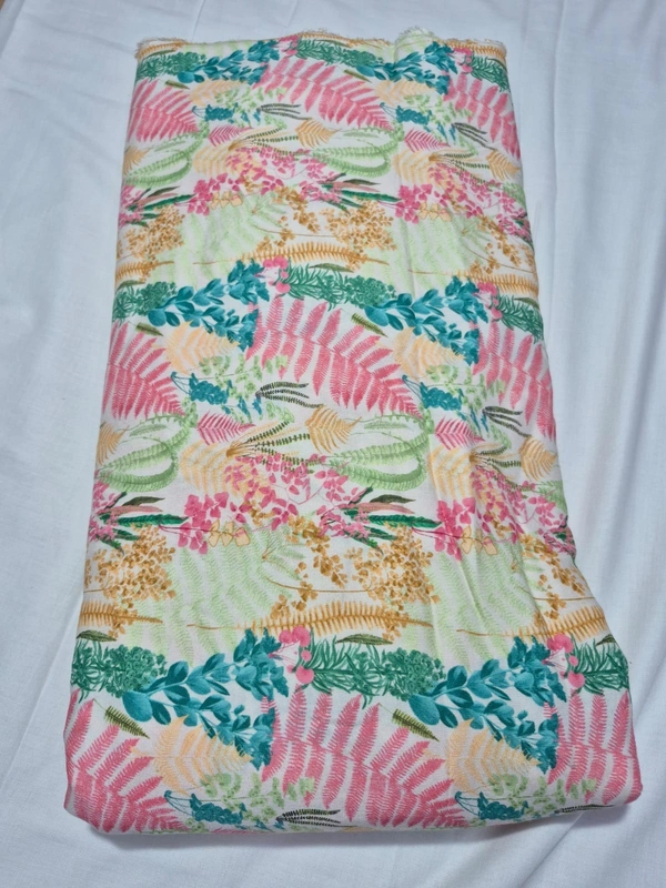 Arihant Creations Pure Viscose Rayon Digital Printed Fabric, 2.5 MTR CUT, Unstitched, Soft & Lightweight - Pure Viscose Rayon