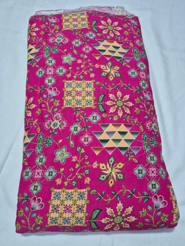 Arihant Creations Pure Viscose Rayon Digital Printed Fabric, 2.5 MTR CUT, Unstitched, Soft & Lightweight - Pure Viscose Rayon