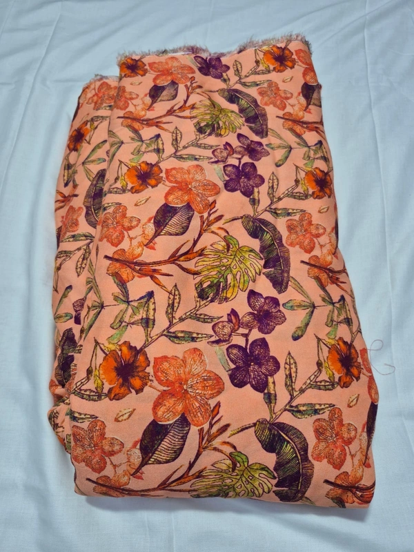 Arihant Creations Pure Viscose Rayon Digital Printed Fabric, 2.5 MTR CUT, Unstitched, Soft & Lightweight - Pure Viscose Rayon