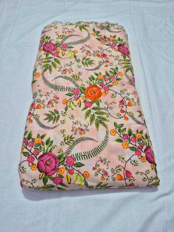 Arihant Creations Pure Viscose Rayon Digital Printed Fabric, 2.5 MTR CUT, Unstitched, Soft & Lightweight - Pure Viscose Rayon