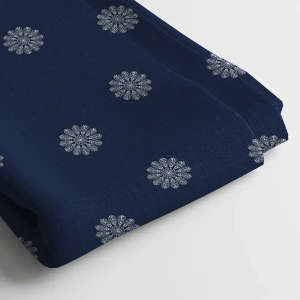 Arihant Creations Poly Cotton Digital Print Fabric | 44 Width, Unstitched, Poly Blend - Poly Cotton