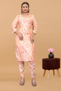 Arihant Creations Women's Cotton Digital Printed Co-Ord Set - Breathable, Stylish & Ready-to-Wear - L