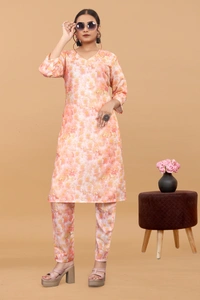 Arihant Creations Women's Cotton Digital Printed Co-Ord Set - Breathable, Stylish & Ready-to-Wear - L