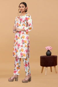 Arihant Creations Women's Cotton Digital Printed Co-Ord Set - Breathable, Stylish & Ready-to-Wear - L