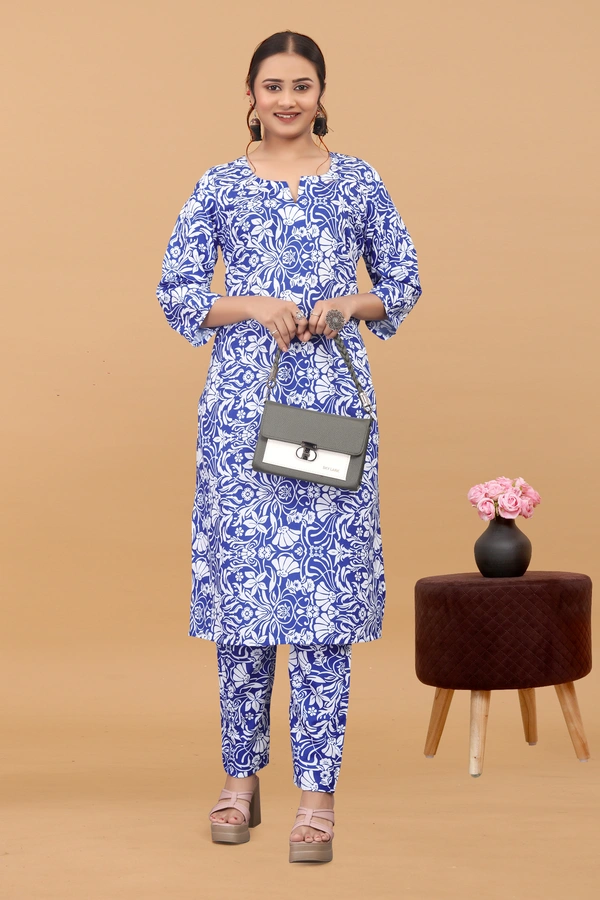 Arihant Creations Women's Cotton Digital Printed Co-Ord Set - Stylish, Breathable & Ready-to-Wear - L