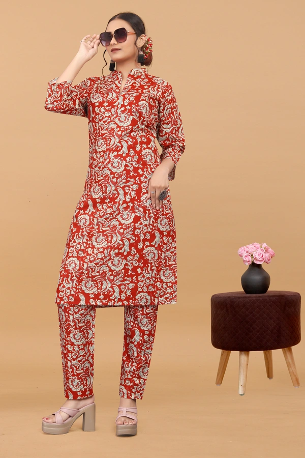 Arihant Creations Women's Cotton Digital Printed Co-Ord Set - Stylish, Breathable & Ready-to-Wear - L