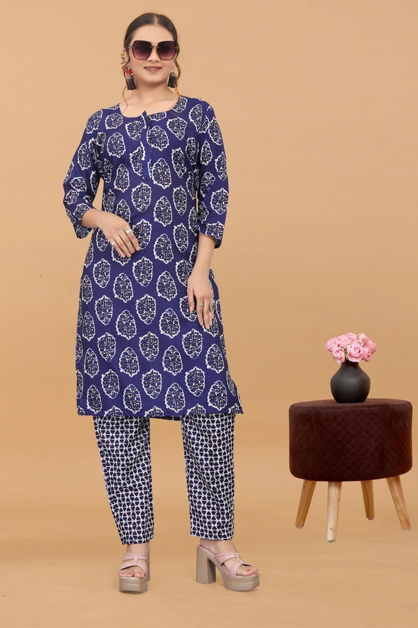 Arihant Creations Women's Cotton Digital Printed Kurta Pant Set - Soft, Breathable & Ready-to-Wear - XL