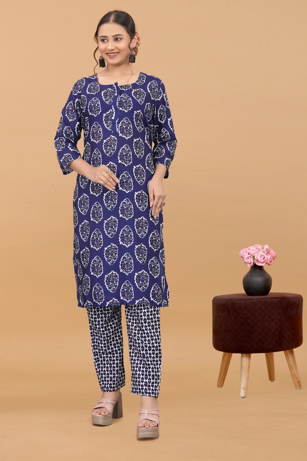 Arihant Creations Women's Cotton Digital Printed Kurta Pant Set - Soft, Breathable & Ready-to-Wear - XL