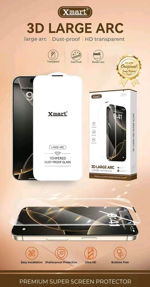XMART Xmart Anti Dust Clear Full Glue Tempered Glass  - IPhone 17 Pro