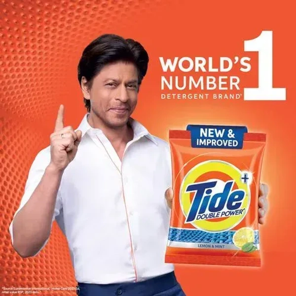 Tide Plus Detergent Washing Powder - Extra Power Lemon & Mint, 1 kg - 1 Kg