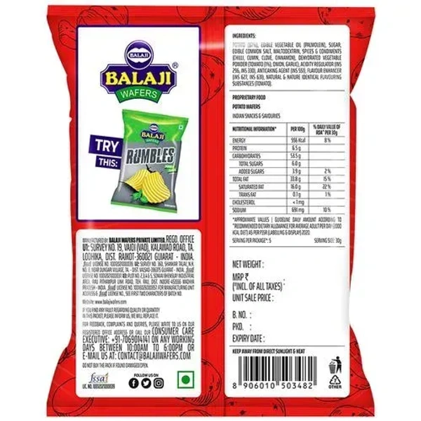 BALAJI Wafers - Tomato Twist, 150 g Pouch - 150 Gm