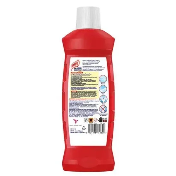 Harpic Disinfectant Bathroom Cleaner Liquid, Lemon, 500 ml - 500 ml