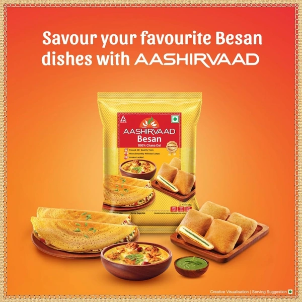 Aashirvaad, 100% Chana Dal Besan, 500g - 500 Gm