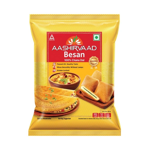 Aashirvaad, 100% Chana Dal Besan, 500g - 500 Gm
