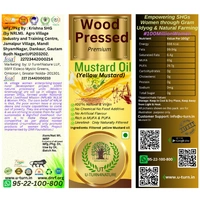 Wood-Cold Pressed Yellow Mustard Oil, 100% Natural - 1L