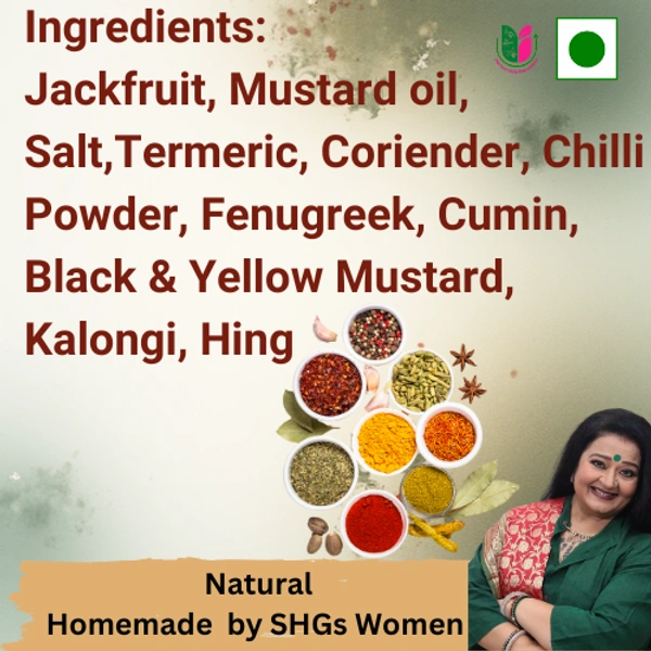 Homemade Mango Pickle - 500g, Glass Jar