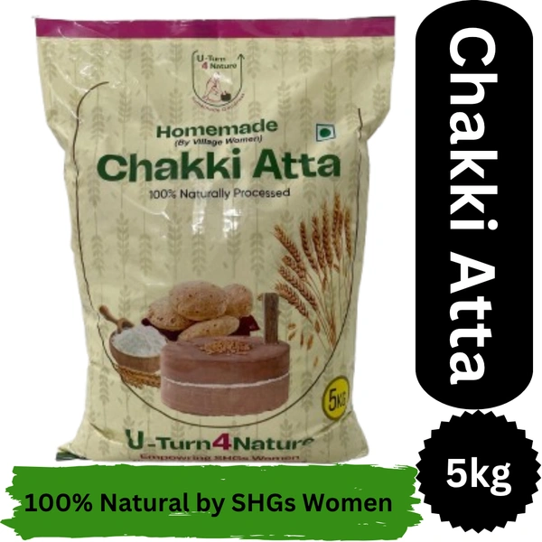 Chakki Wheat Atta-Homemade with Fiber - 5kg