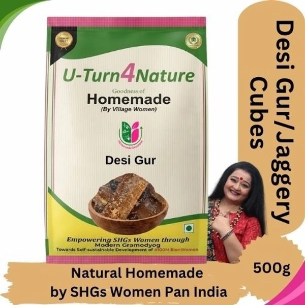 Desi Gur/Jaggery Cubes– No Sugar Mixed- Simply Homemade - 500g