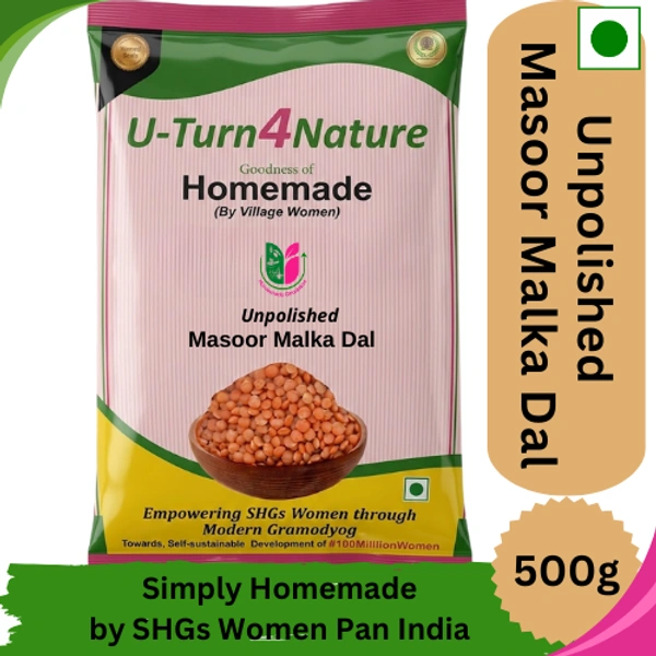 Malka Masoor Dal, Desi Unpolished Dal- Simply Homemade - 500g