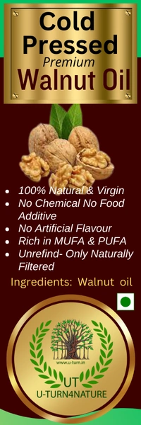 Walnut Oil, Wood-Cold Pressed Extra Virgin - 100ML