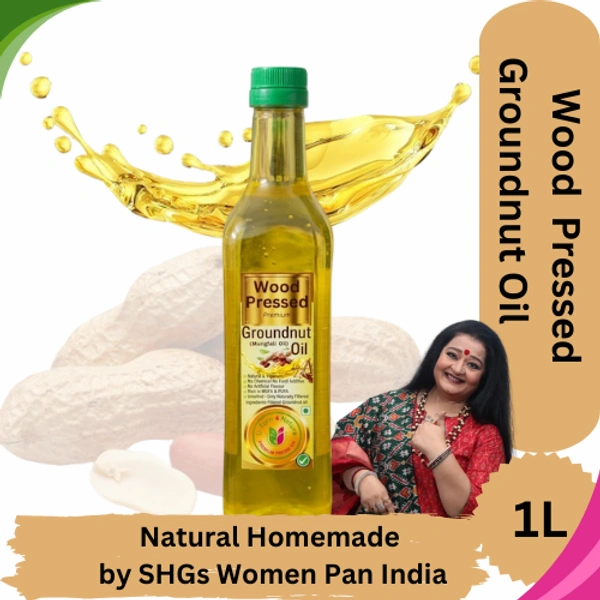 Wood Pressed Groundnut Oil- Simply Homemade - 1L