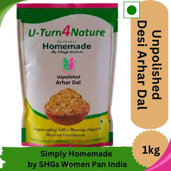 Arhar (Tur) Dal Desi Unpolished- Simply Homemade - 1kg