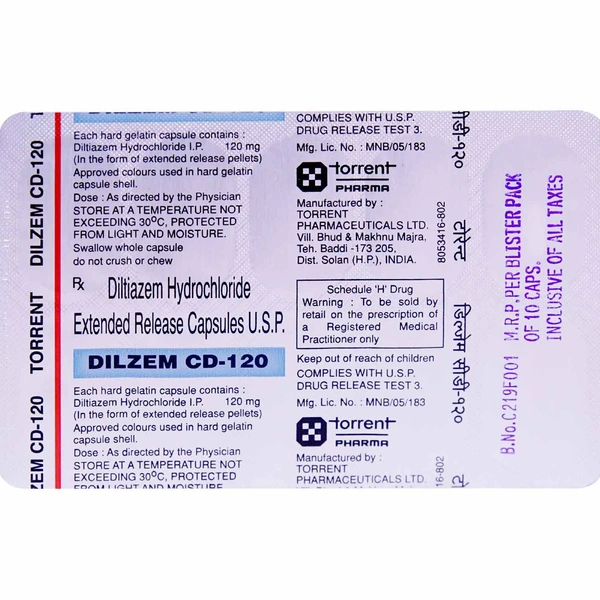 Dilzem CD 120 Capsule