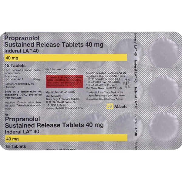 Inderal LA 40 Tablet