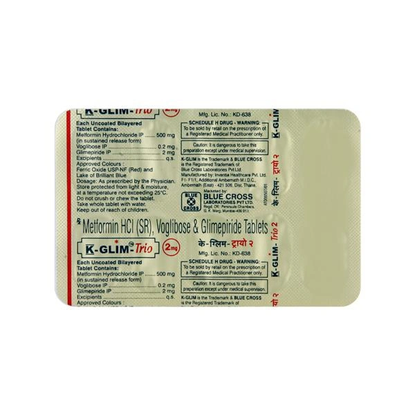 K Glim Trio 2mg Tablet