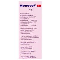 Monocef-SB 1g Injection