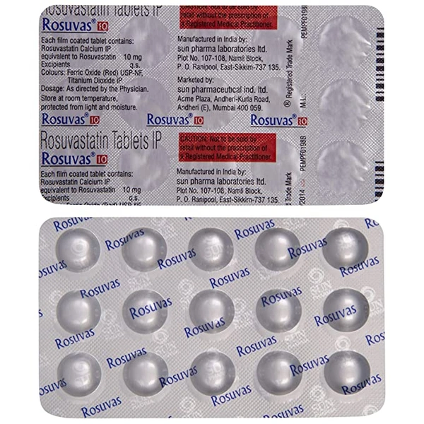 ROSUVAS 10MG 1*15