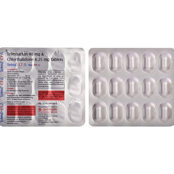 TELMA CT 40/6.25 TABLET