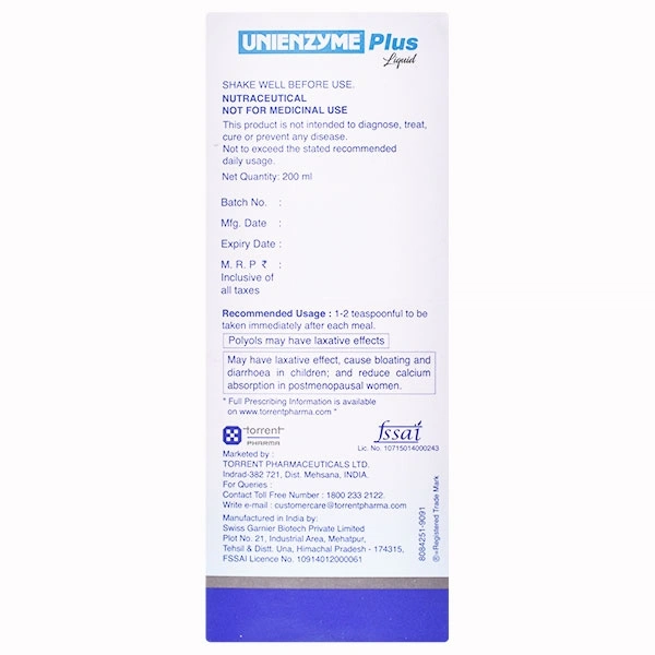 UNIENZYME PLUS SYP. 200ML