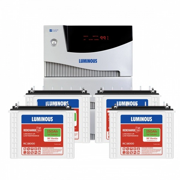 LUMINOUS Luminous Cruze+ 3.5kVA Inverter And RC18000 150Ah Tubular