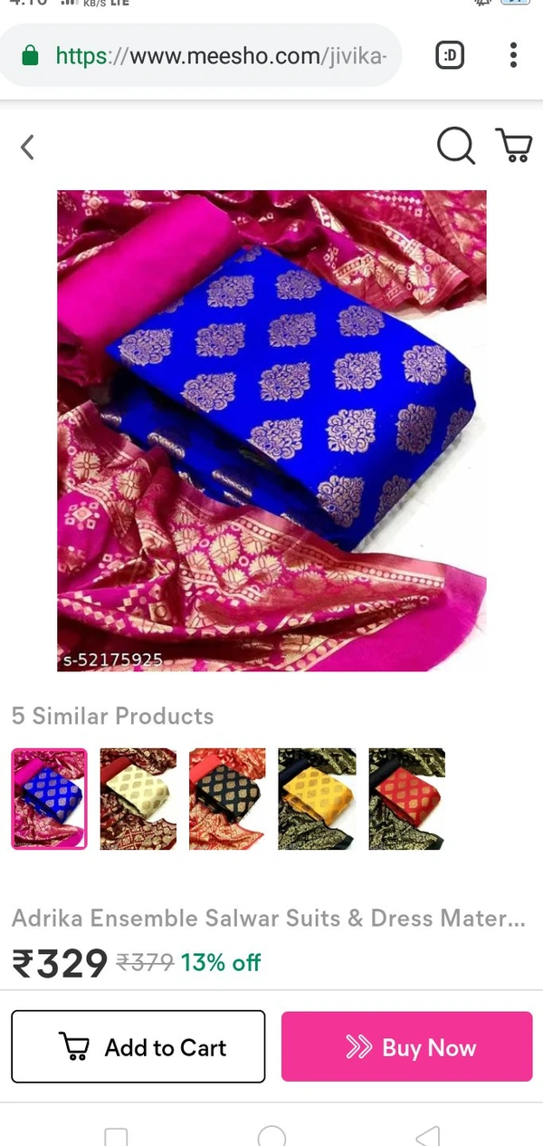 Banarasi Silk Dress Material