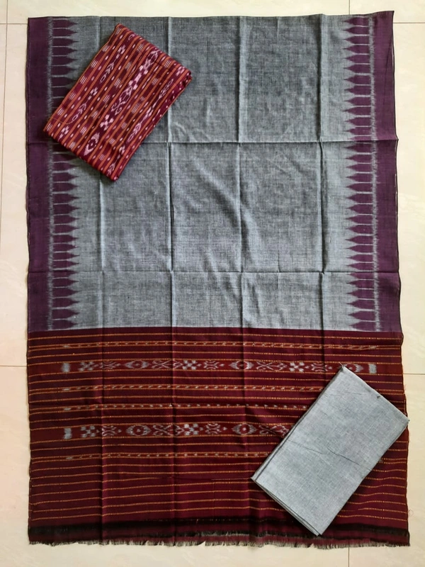 100606 Sambalpuri Cotton Dress Material Set