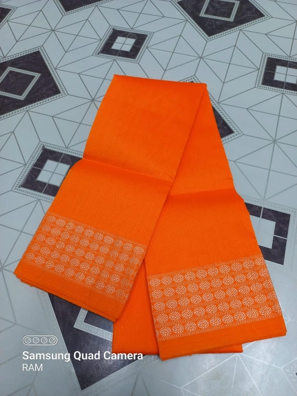 100444 Blause Peice Pata Dhadi - Flush Orange