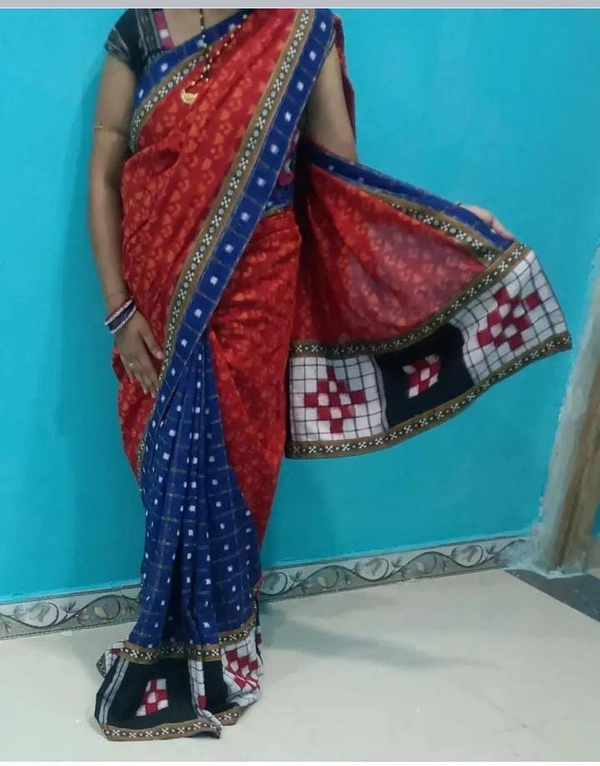 100817 Sambalpuri Patchwork Saree