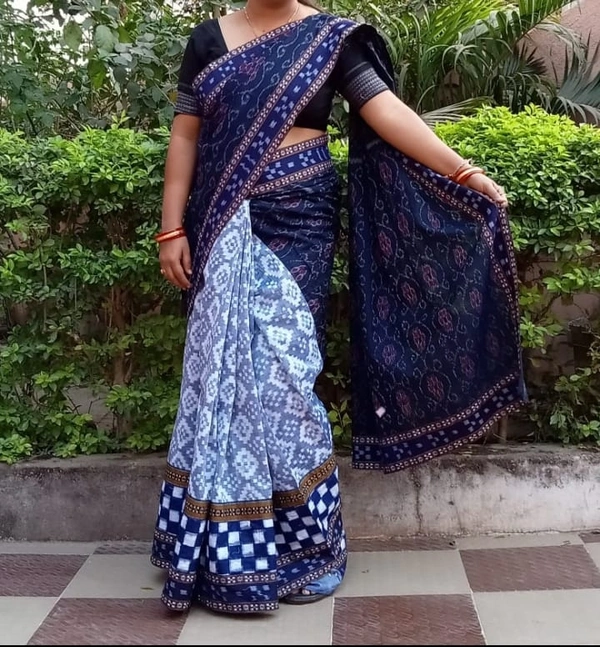100818 Sambalpuri Patchwork Saree