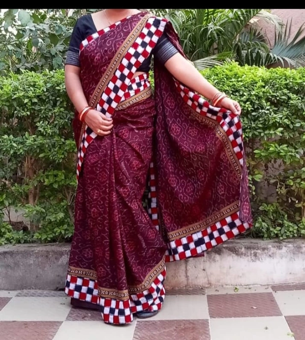 100821 Sambalpuri Patchwork Saree