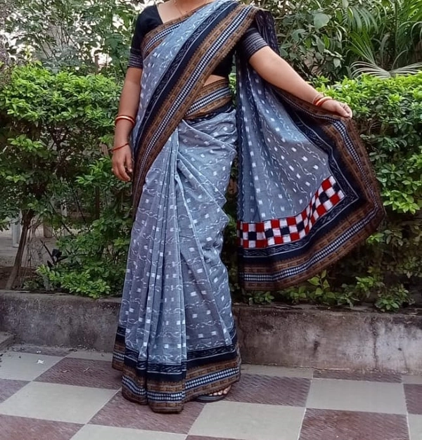 100826 Sambalpuri Patchwork Saree