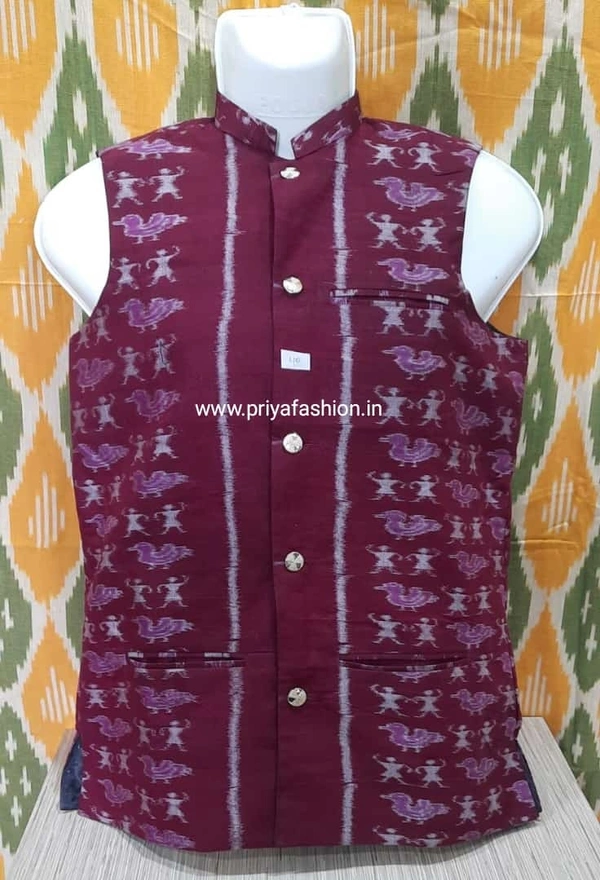 1008858 Sambalpuri Neheru Jaket - 46
