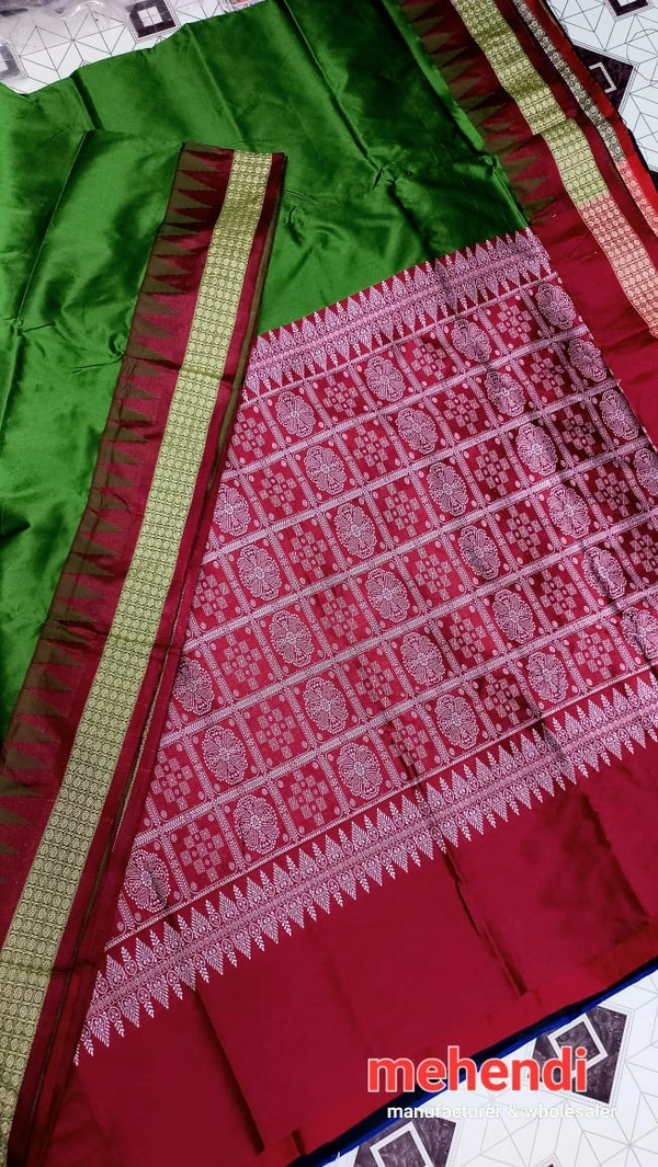 101094 Silk Pata Saree With Blouse