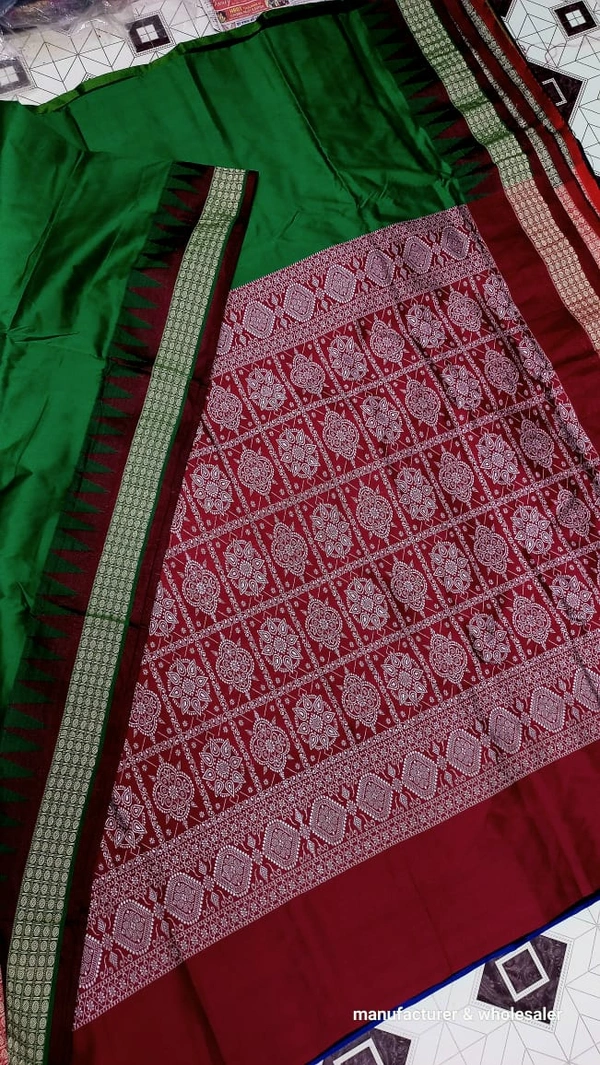 101104 Silk Pata Saree With Blouse